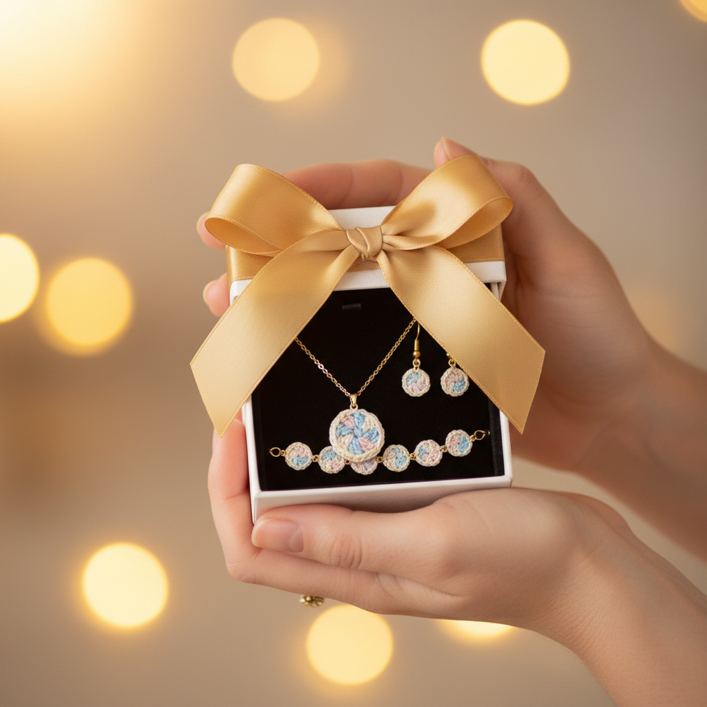 Granny Square Crochet Gift Box