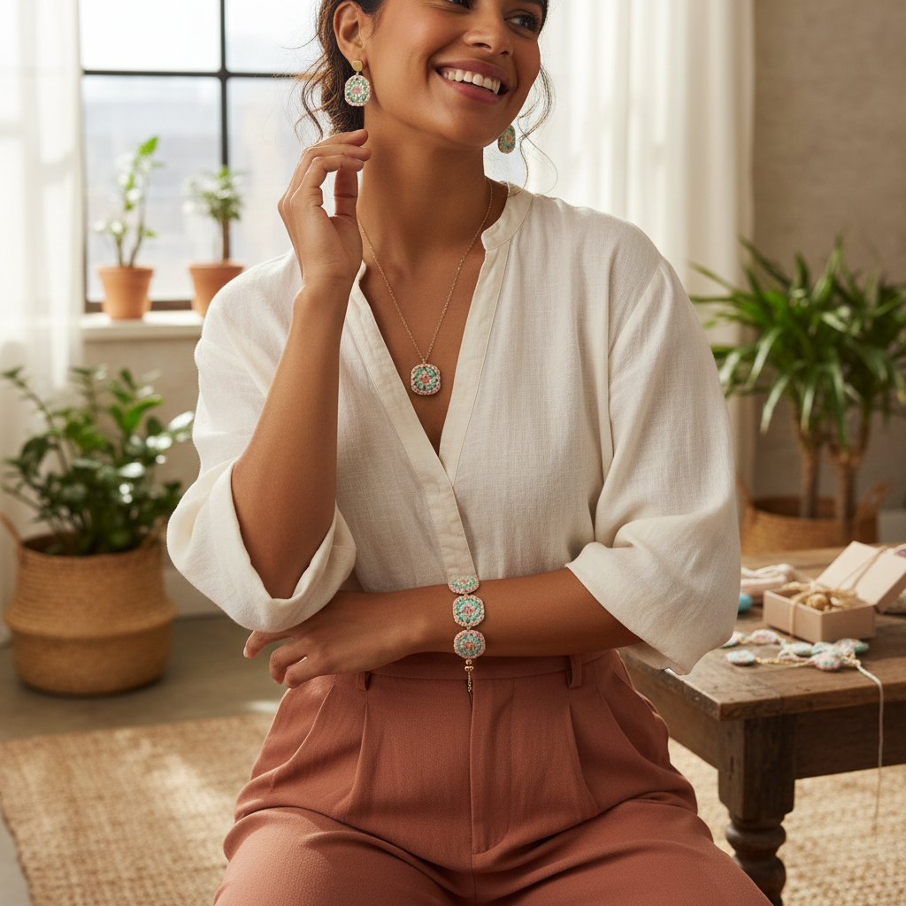 Granny Square Crochet Gift Box