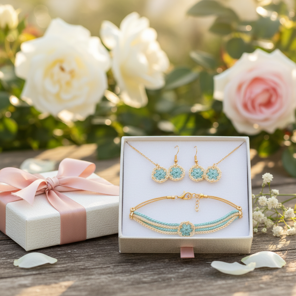 Granny Square Crochet Gift Box