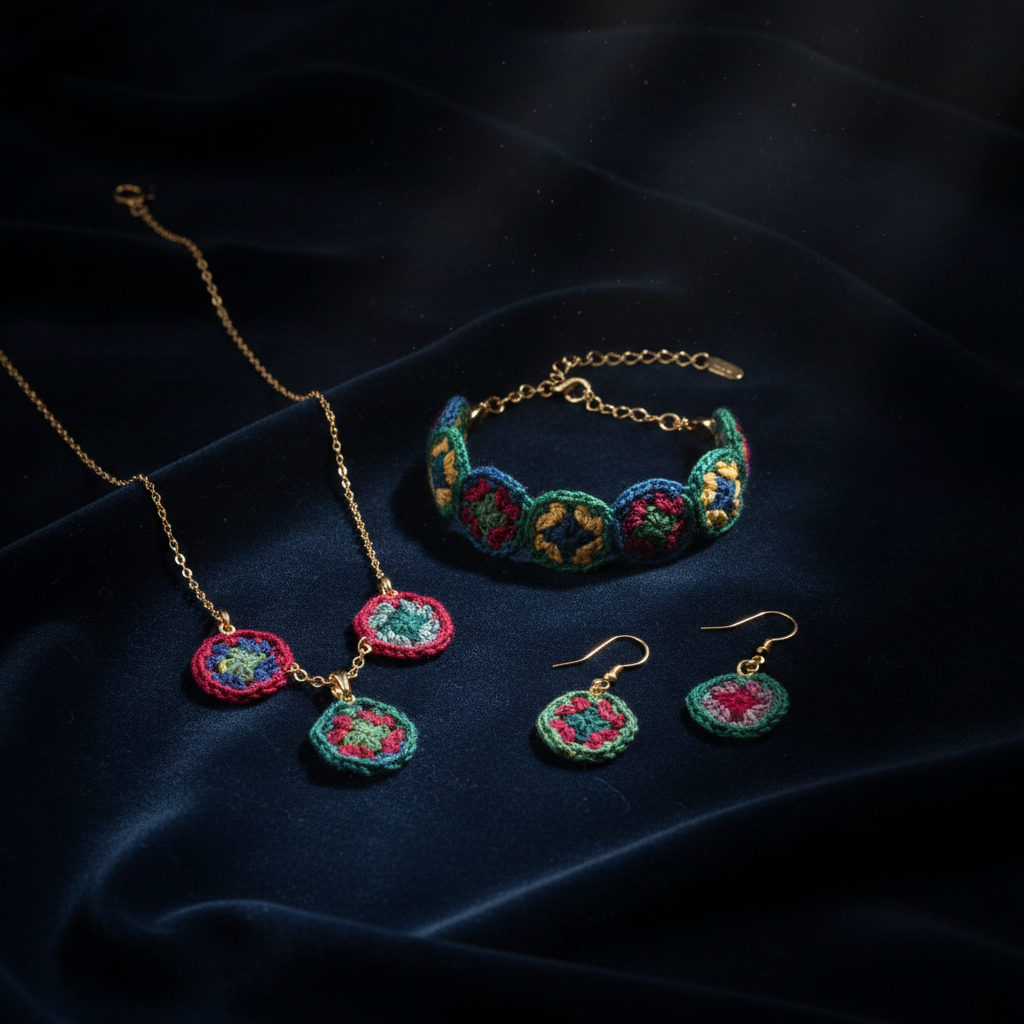 Granny Square Crochet Gift Box